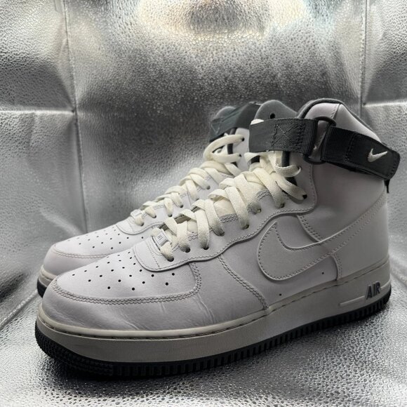 Size 12 Nike Air Force 1 High Charcoal-White Mens Basketball Shoes CD0910-100 - Picture 1 of 12